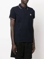 Polo shirts Logo and Trim Polo Moncler Dark blue Man