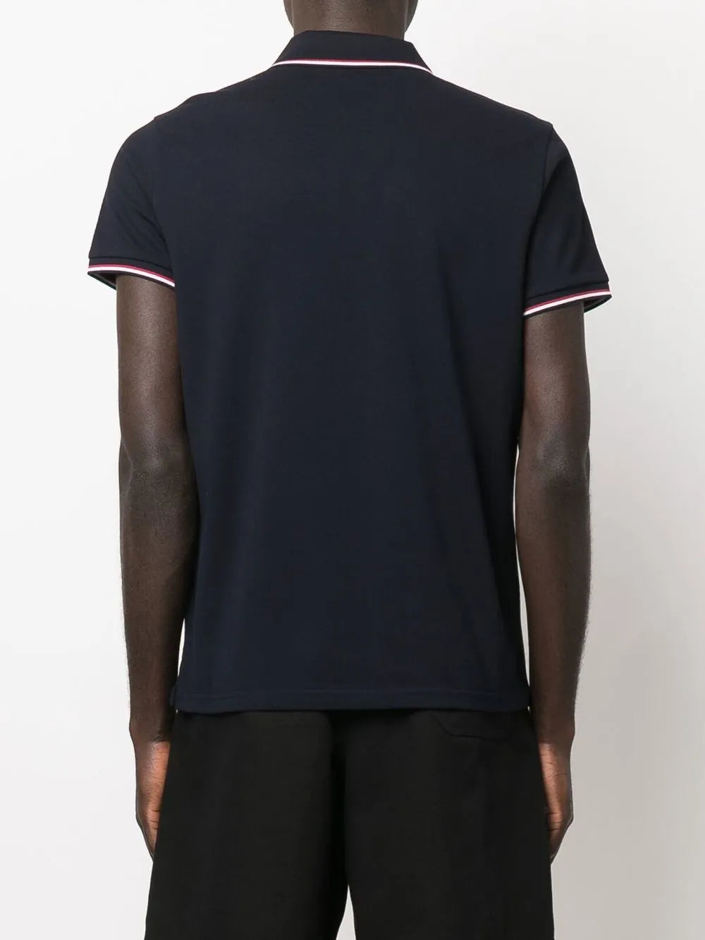 Polo shirts Polo with Tricolor Edges Moncler Dark blue Homme