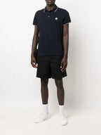 Polo shirts Logo and Trim Polo Moncler Dark blue Man