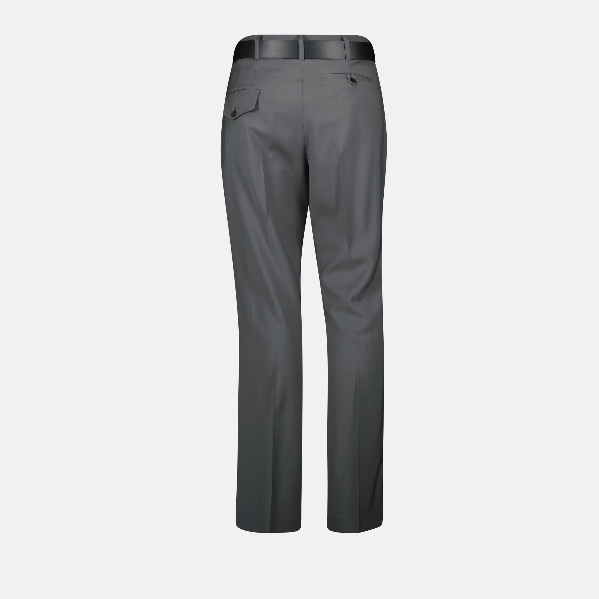 Pants Gray Wool Pants Moschino Gray Femme