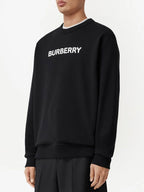 Moletons Sweatshirt com Logotipo Burberry Preto Homme