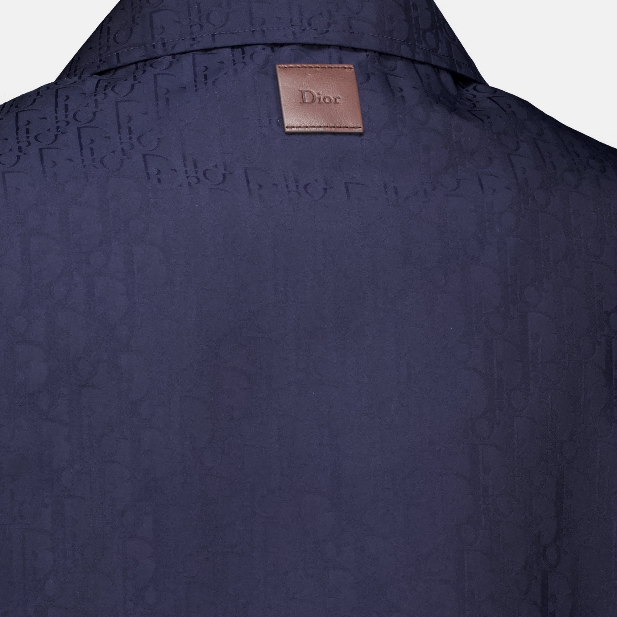 Vestes Dior Oblique Marineblaue Coach-Jacke Dior Bleu foncé Homme
