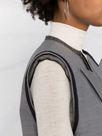 Giacche Blazer Senza Maniche Alexander McQueen Grigio Donne