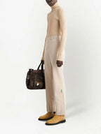 Pantaloni Pantaloni in Lana Off-White Beige Homme