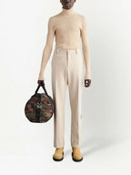 Pantaloni Pantaloni in Lana Off-White Beige Homme