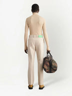 Pantaloni Pantaloni in Lana Off-White Beige Homme