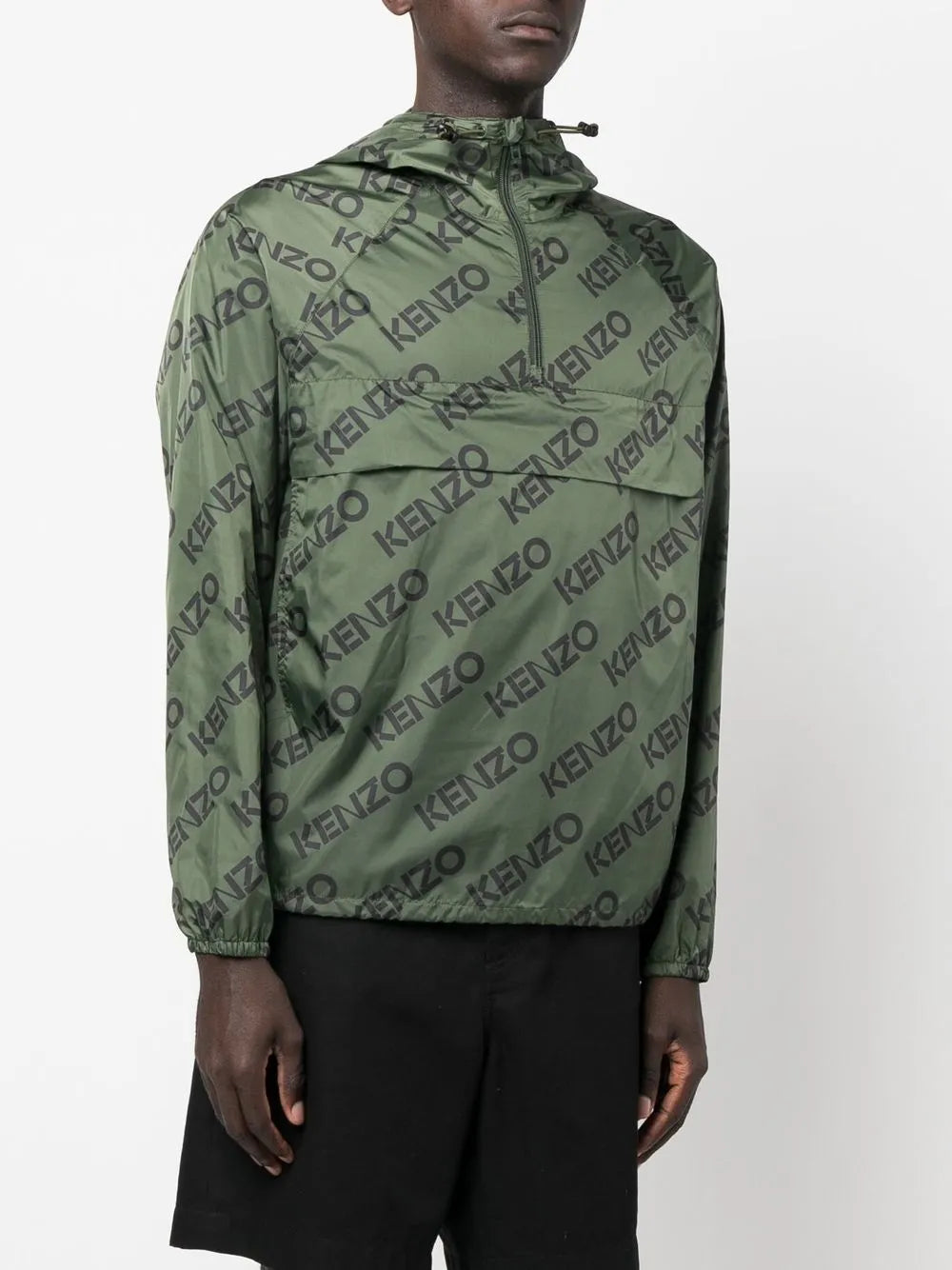 Vestes Coupe-vent à logo monogrammé Kenzo Vert Homme