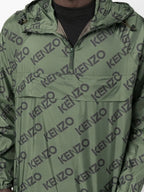Vestes Coupe-vent à logo monogrammé Kenzo Vert Homme