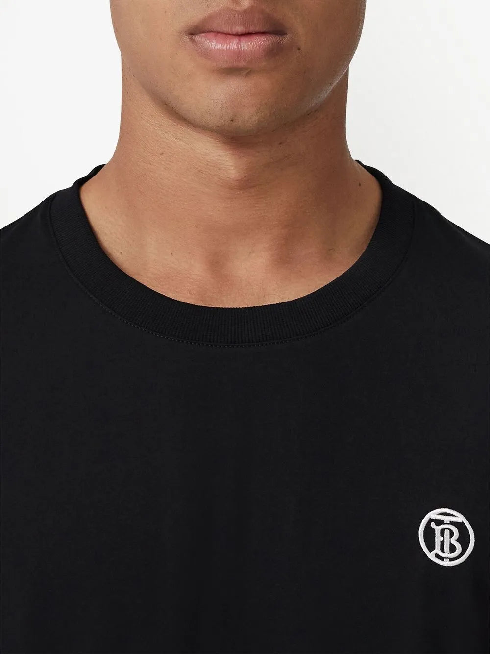 Camisetas Camiseta con Logo Parker Burberry Negro Homme