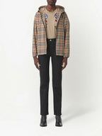 Jackets Checked Windbreaker Burberry Beige Femme