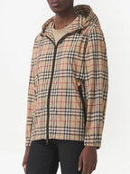 Jackets Checked Windbreaker Burberry Beige Femme