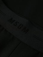 Hosen Woll Gerade Hosen MSGM Schwarz Femme