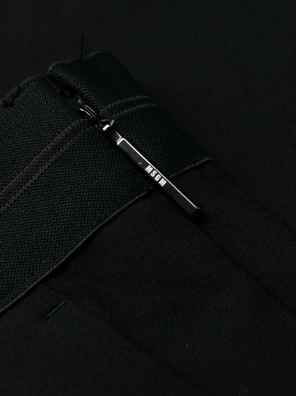 Hosen Woll Gerade Hosen MSGM Schwarz Femme