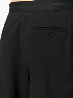 Hosen Woll Gerade Hosen MSGM Schwarz Femme