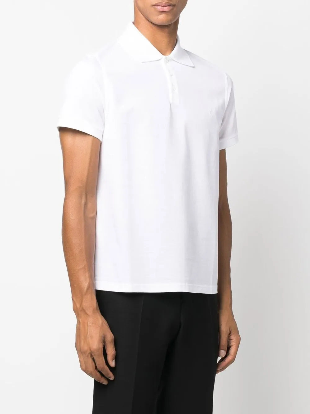 Polo shirts YSL polo shirt Saint Laurent White Man