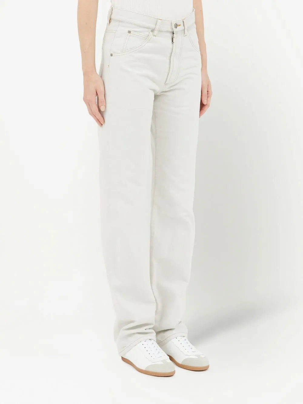 Calças Calças de Jean Maison Margiela Bege Femme