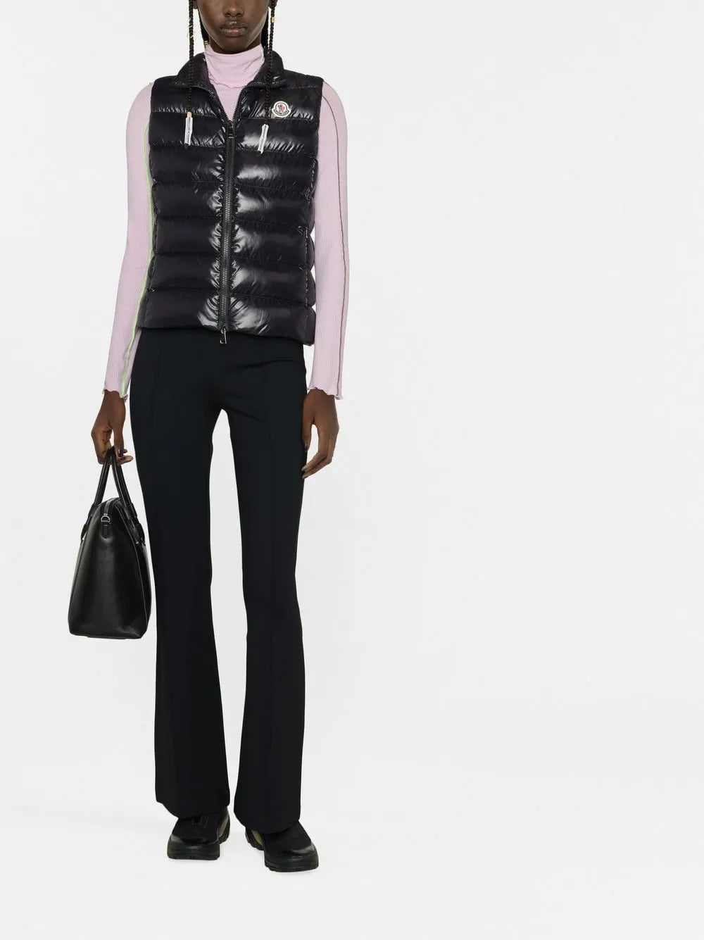 Immagine del giubbotto senza maniche Gany nero di Moncler per donna - Stagione Autunno-Inverno 2025 - Vista Posteriore