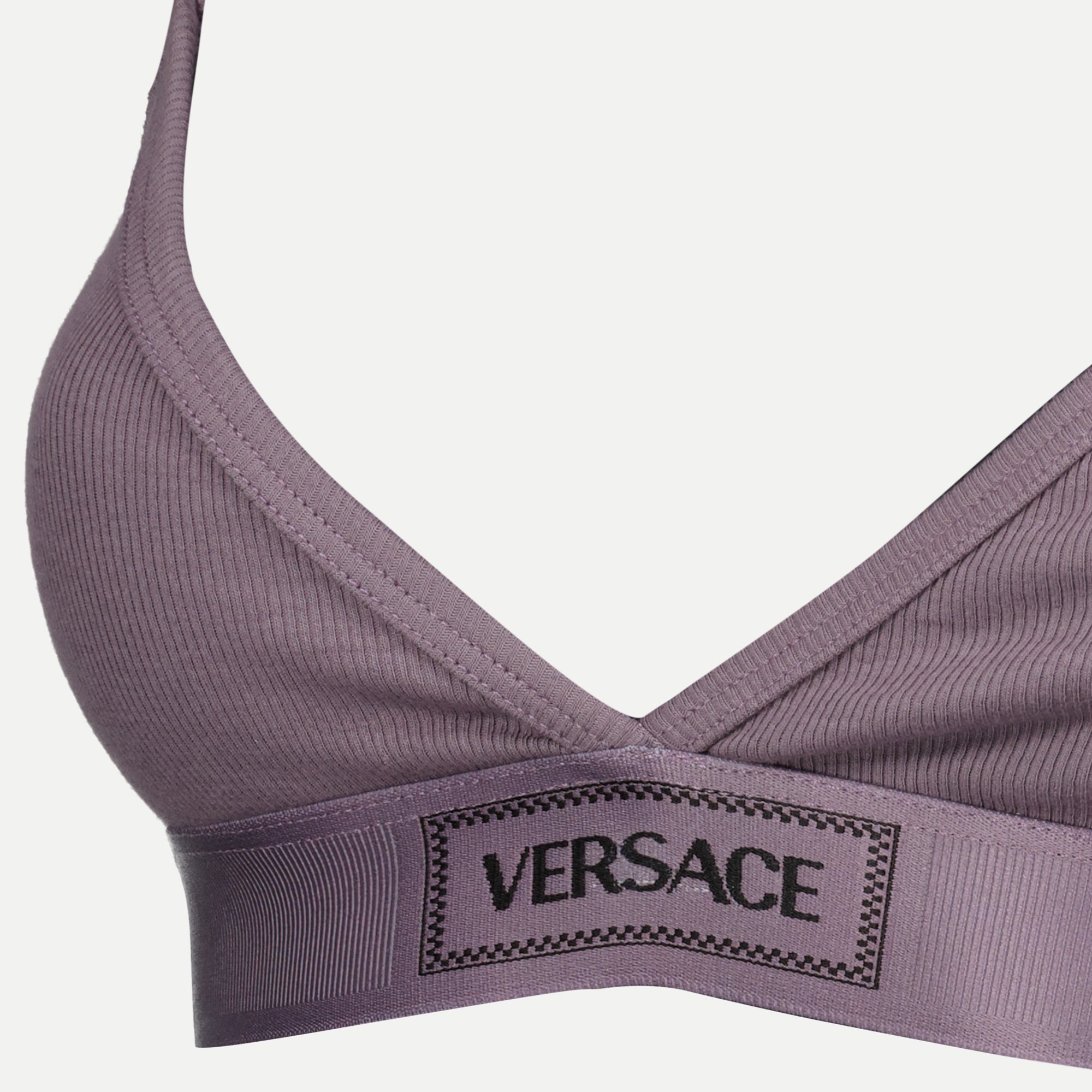 Roupa íntima e homewear Sutiã Vintage com Logotipo dos Anos 90 Versace Roxo Femme
