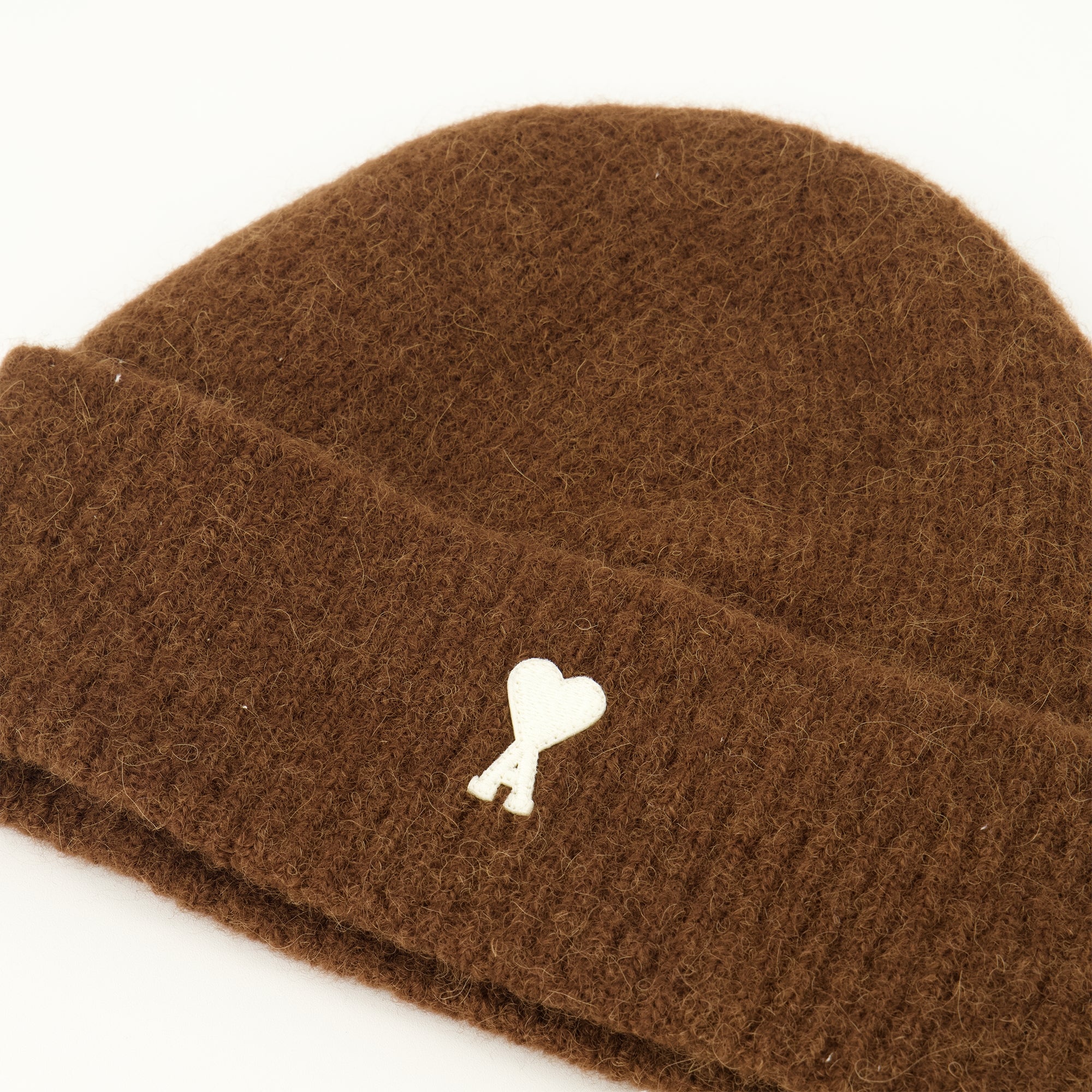 Chapeaux, casquettes et bonnets 브라운 알파카 비니 Ami PARIS Marron Unisexe
