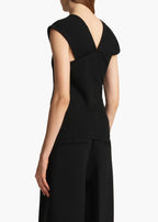 Tops Draped Top Josif Khaite Black Women