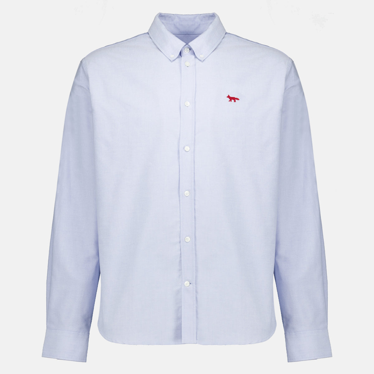 Chemises Chemise bleu en coton Maison Kitsune Bleu Homme