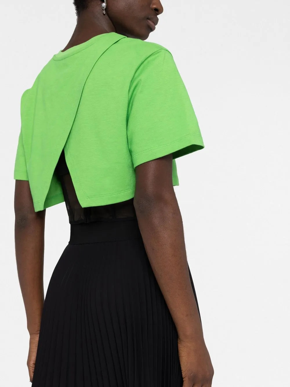 T-shirts T-shirt corset crop Alexander McQueen Vert Femme