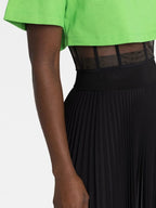 T-shirts T-shirt corset crop Alexander McQueen Vert Femme