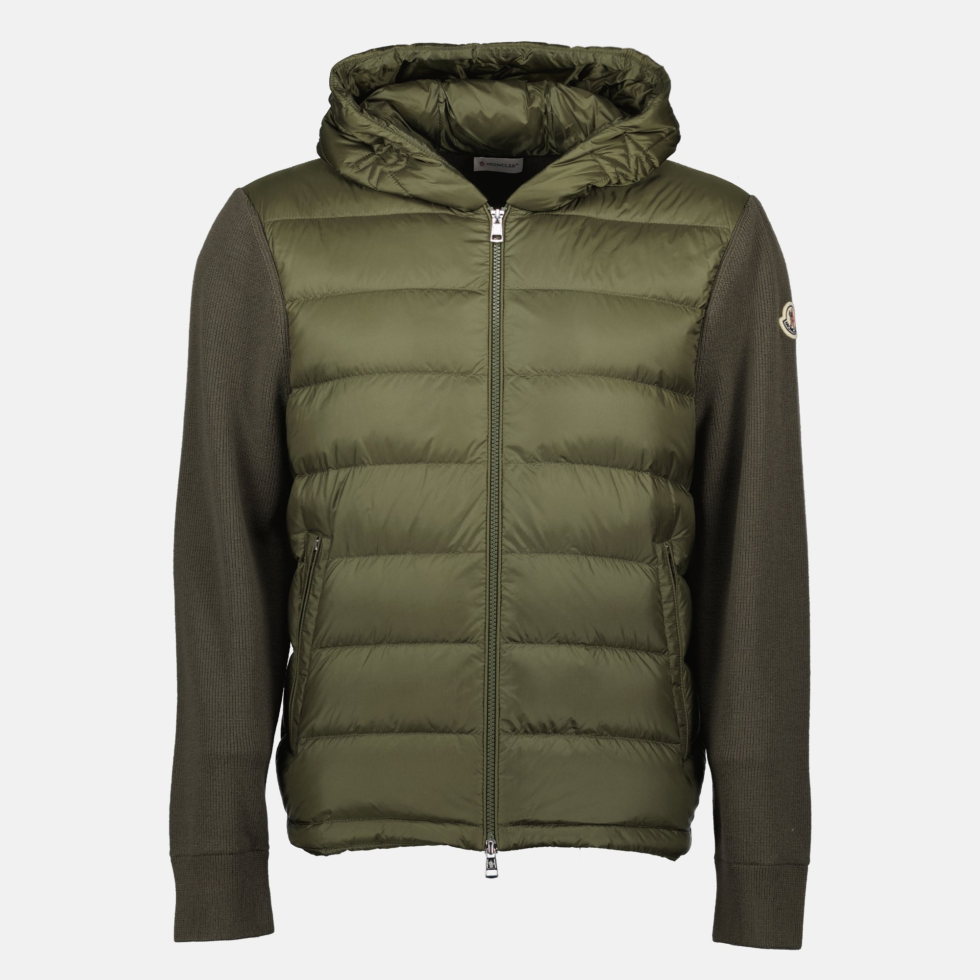 Vestes Zweifarbige Jacke Moncler Kaki Homme
