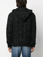Maille Cardigan en lurex Saint Laurent Noir Homme