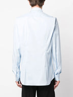 Camicie Camicia in popeline Prada Blu Homme