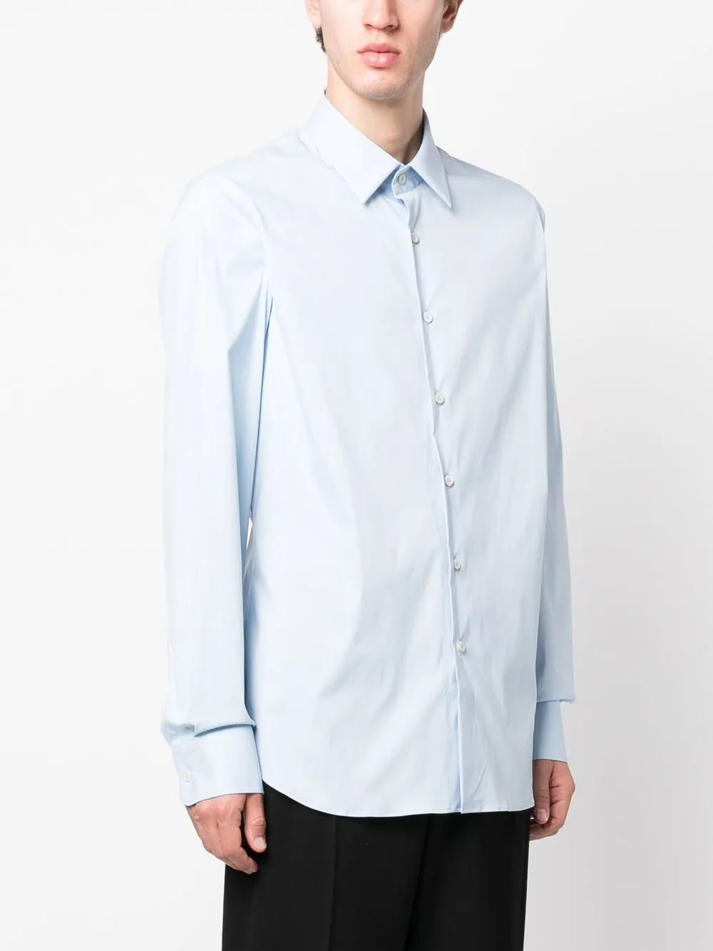 Camicie Camicia in popeline Prada Blu Homme