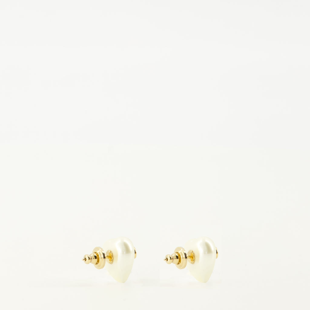 Imagen de los pendientes Vlogo de metal y perlas de la marca Valentino Garavani para Mujer - Temporada Primavera-Verano 2026 - Vista Detallada 2