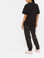 T-shirts T-shirt à logo métallisé Moncler Noir Femme
