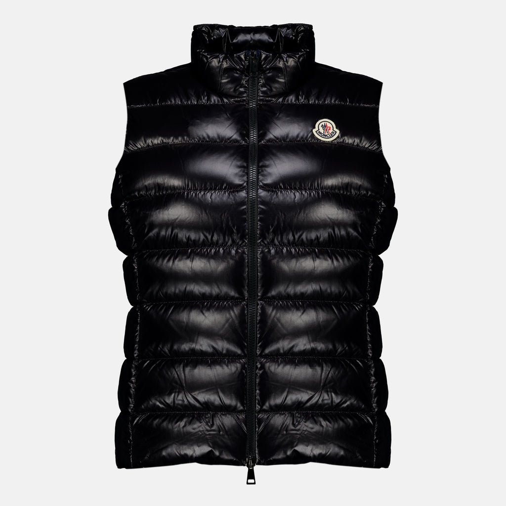 Vestes Chaleco de Plumas Sin Mangas Ghany Negro Moncler Noir Femme