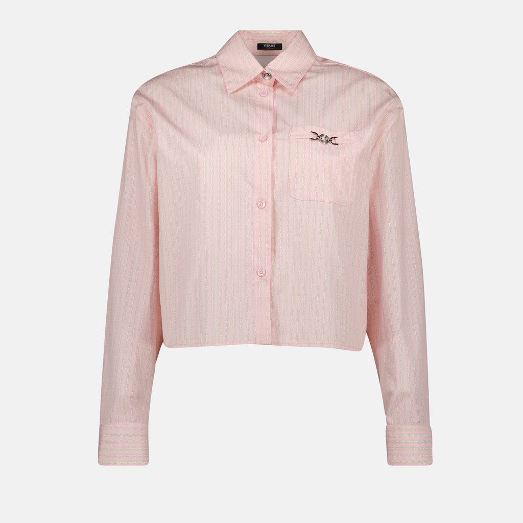 Chemises Chemise crop Versace Rose Femme