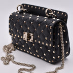 Borse a tracolla Sac Rockstud Spike Valentino Garavani Nero Femme