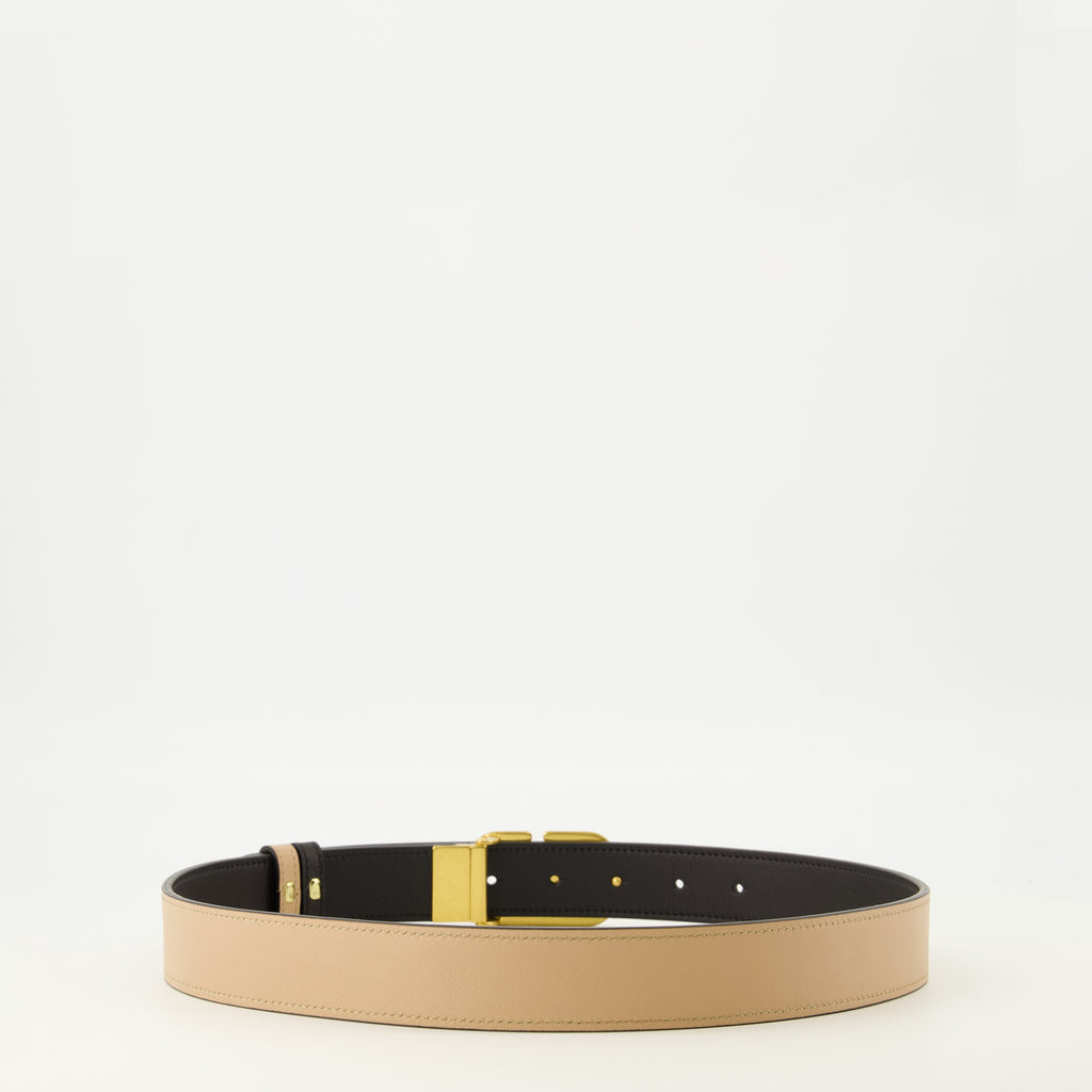 Imagen del artículo Cinturón VLogo reversible en negro y beige de 30 mm de la marca Valentino Garavani para Mujer - Temporada Primavera-Verano 2026 - Vista Detallada_3