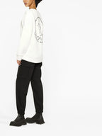 Sweatshirts Sweatshirt à logo métallisé Moncler Blanc Femme