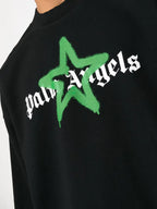 Sweatshirts Logo Sweatshirt Palm Angels Schwarz Homme