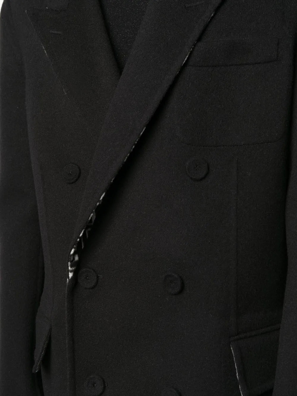 Manteaux Manteau en laine Fendi Noir Homme