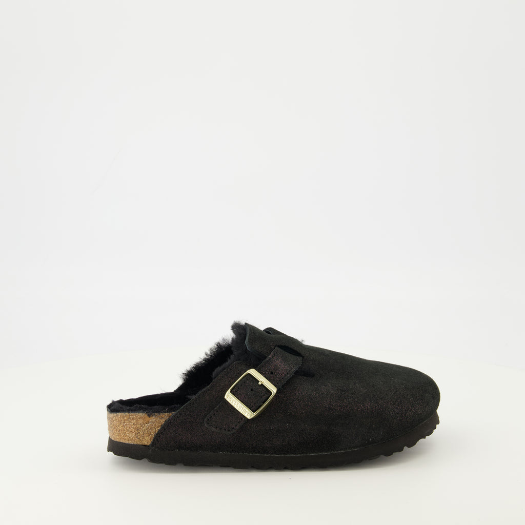 Chaussures ouvertes Mules Boston Birkenstock Noir Femme