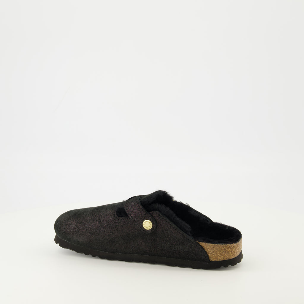 Chaussures ouvertes Mules Boston Birkenstock Noir Femme