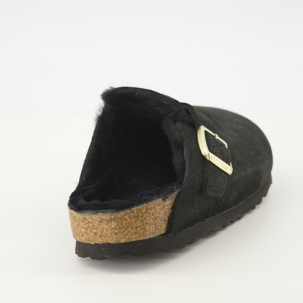 Chaussures ouvertes Mules Boston Birkenstock Noir Femme