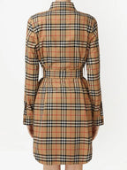 Kleider Karo-Kleid Burberry Beige Femme