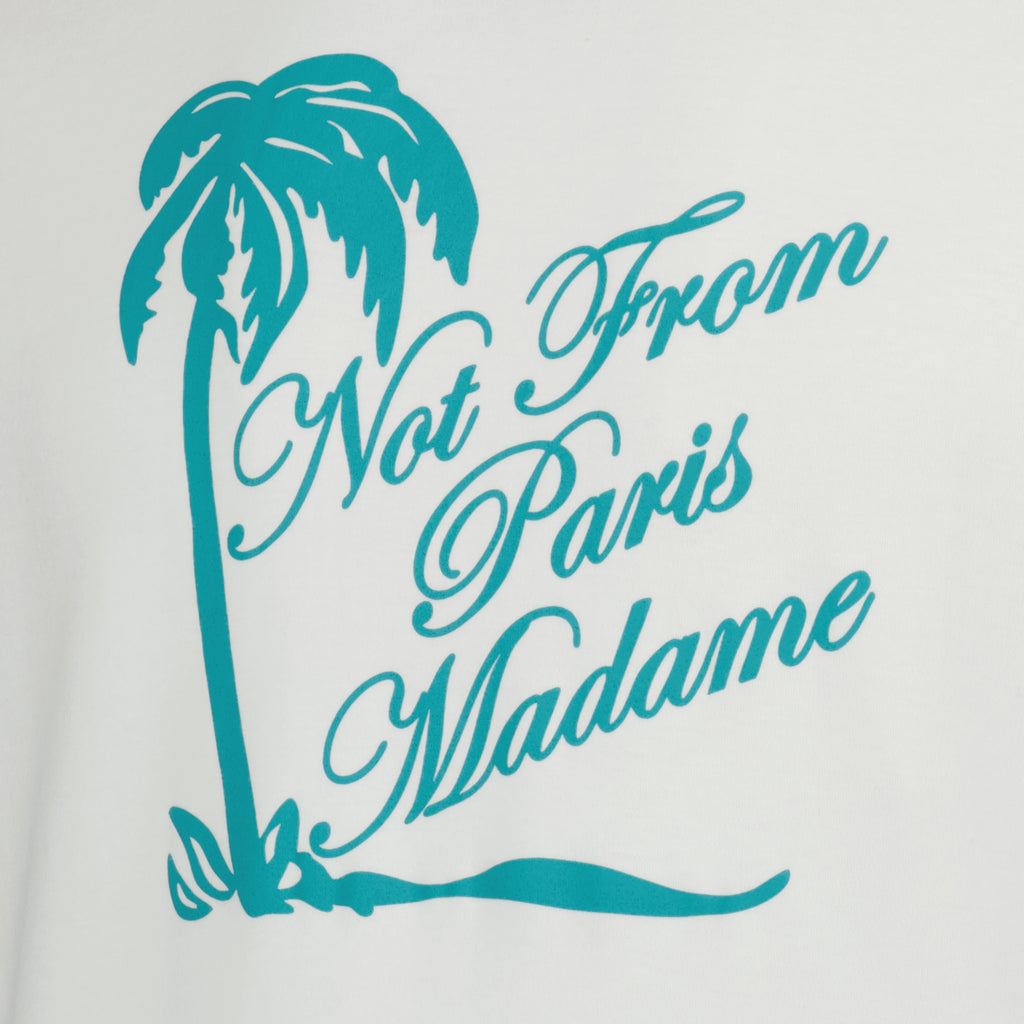 T-shirts White Palm Slogan T-Shirt Drole De Monsieur Blanc Homme
