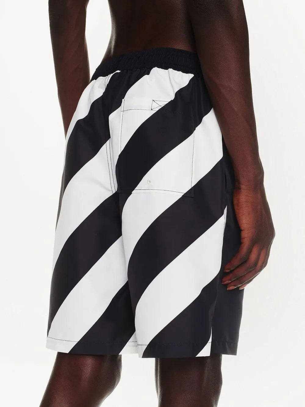 Beachwear Maillot de bain Diag Surfer Off-White Noir Homme