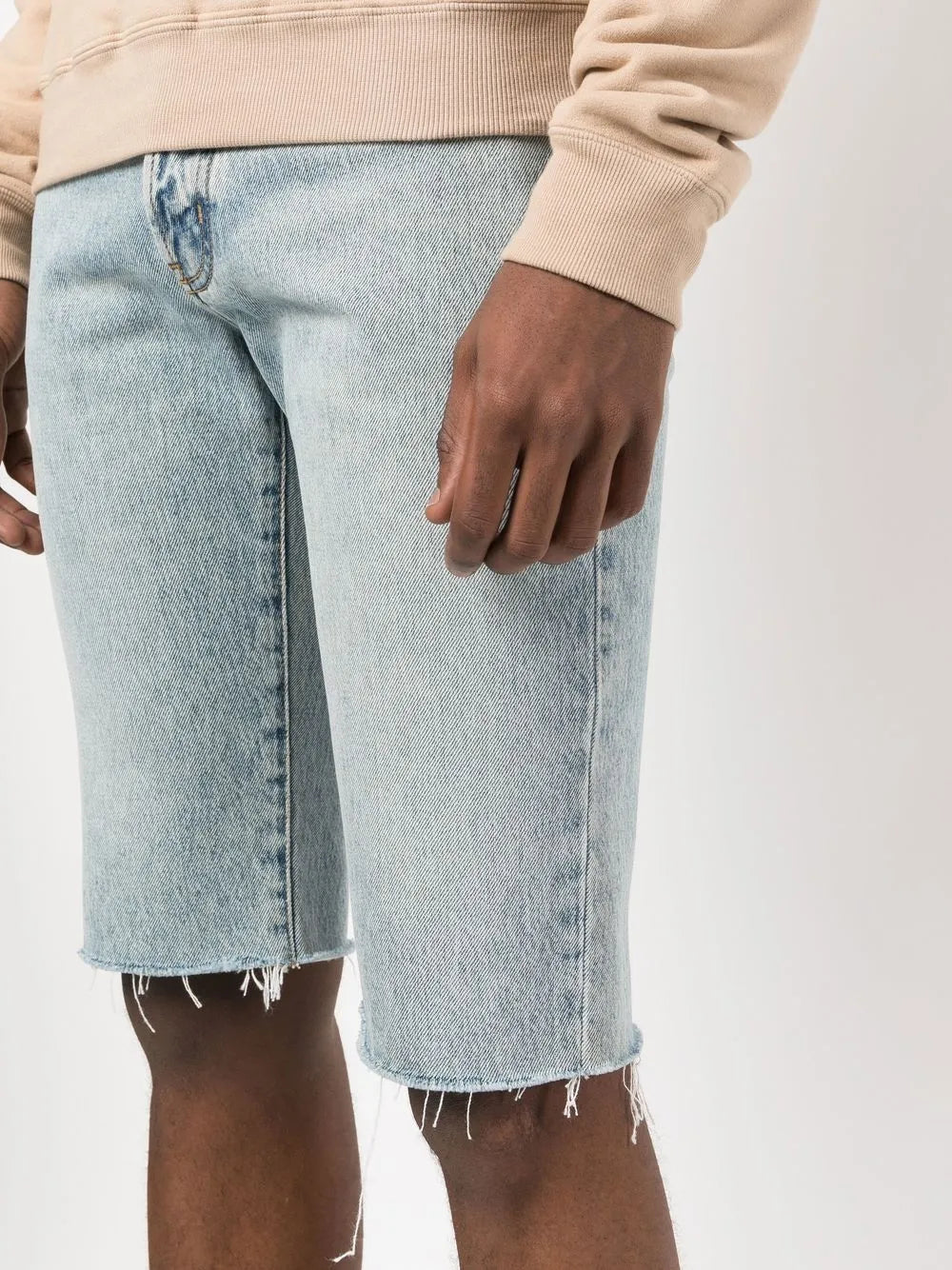 Shorts Bermuda de Denim Saint Laurent Azul Homme