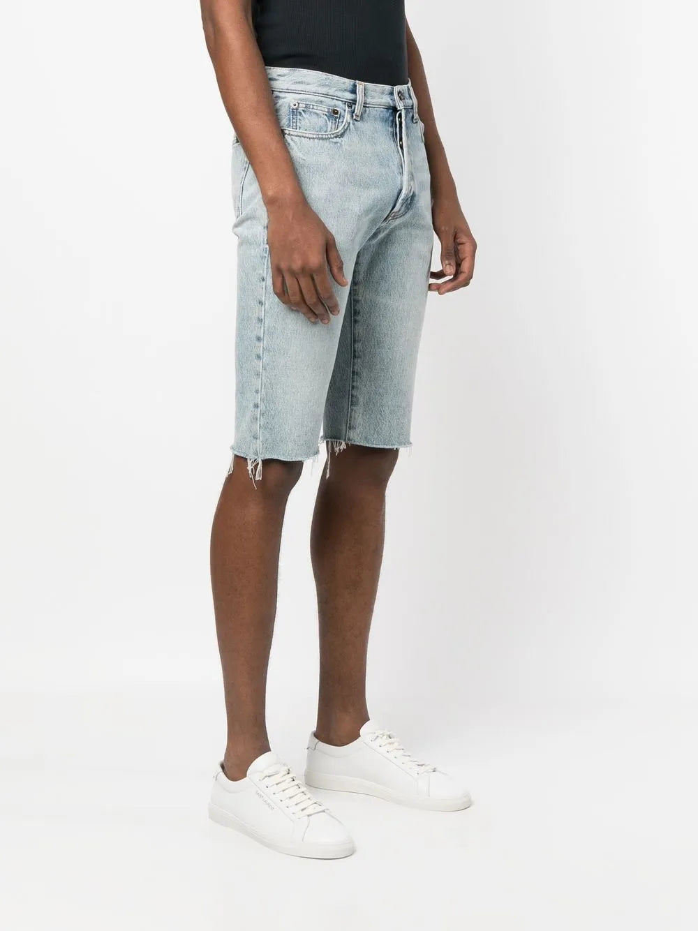 Shorts Bermuda de Denim Saint Laurent Azul Homme