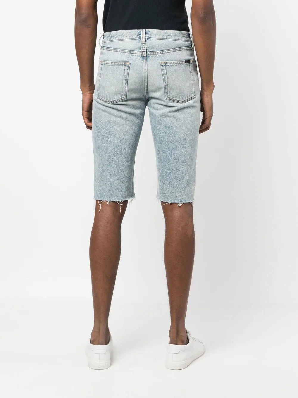 Shorts Bermuda de Denim Saint Laurent Azul Homme