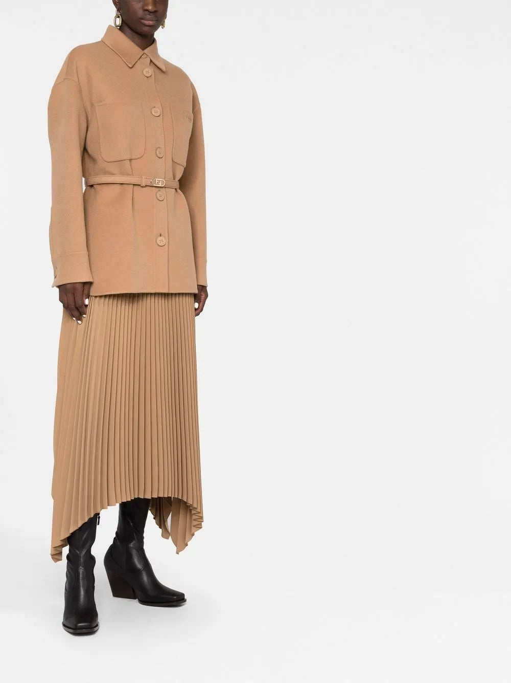 Giacche Giacca in Cashmere Fendi Marrone Femme